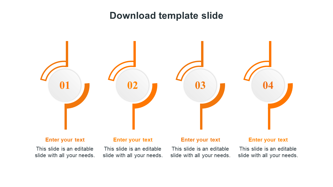 download template slide-orange
